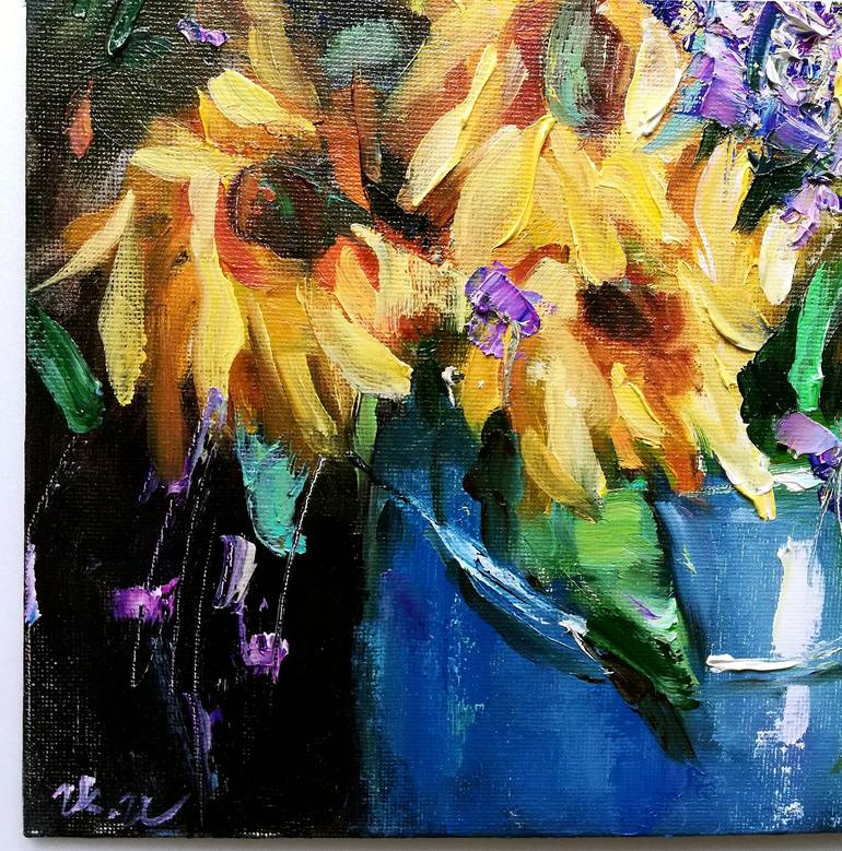 Original Impressionism Still Life Painting by Zhanna Kan