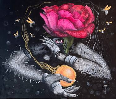 Original Surrealism Nature Paintings by melike polat topal