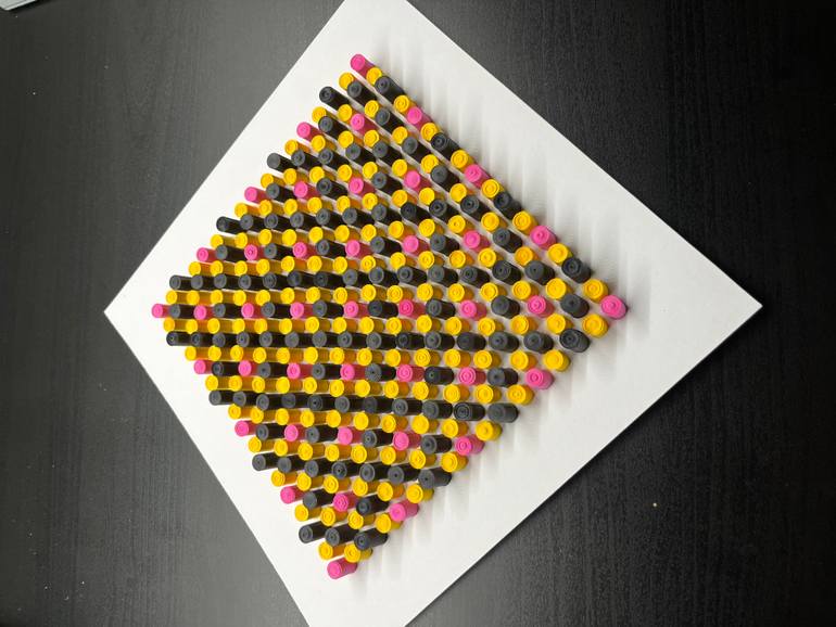 Original Abstract Patterns Mixed Media by Serdar Uzar