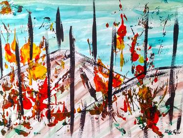 Original Abstract Political Paintings by Kate Taylor