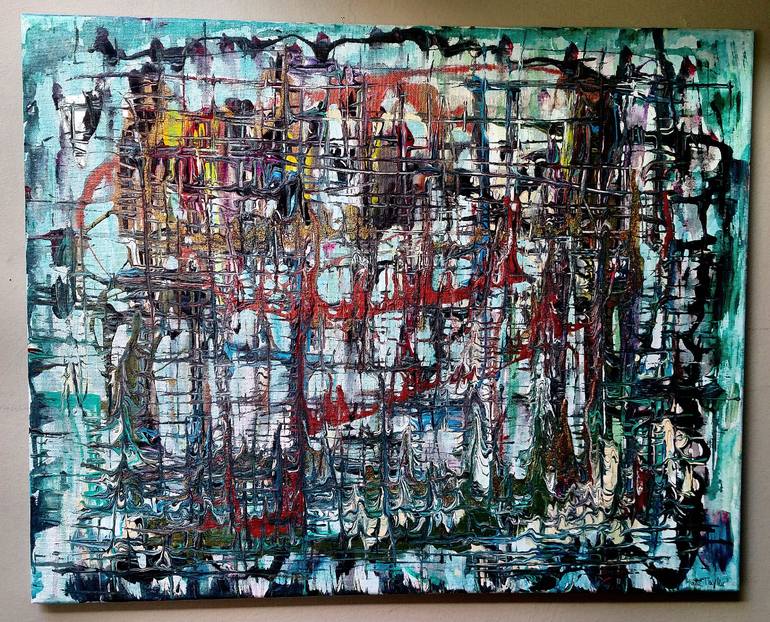 Original Abstract Expressionism Abstract Painting by Kate Taylor