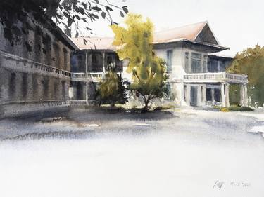 Print of Fine Art Architecture Paintings by Francis Lee