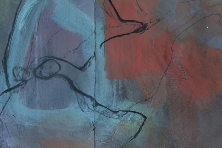 Original Abstract Expressionism Abstract Painting by Erika Godino