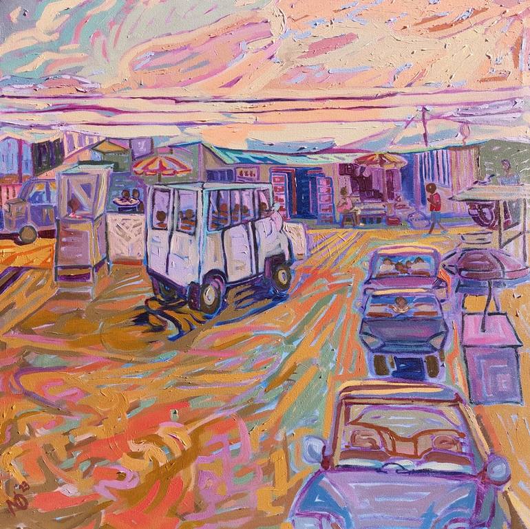 Original Impressionism Places Paintings by Nancy Okang
