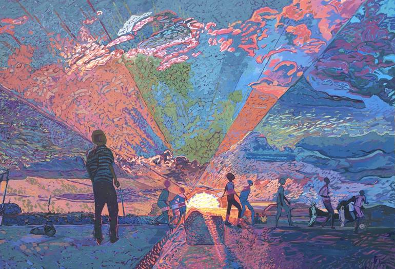 Original Impressionism Landscape Paintings by Nancy Okang