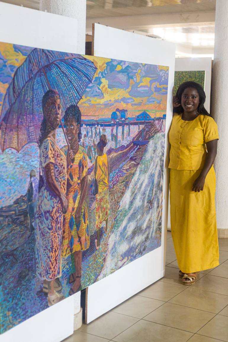 Original Contemporary People Painting by Nancy Okang