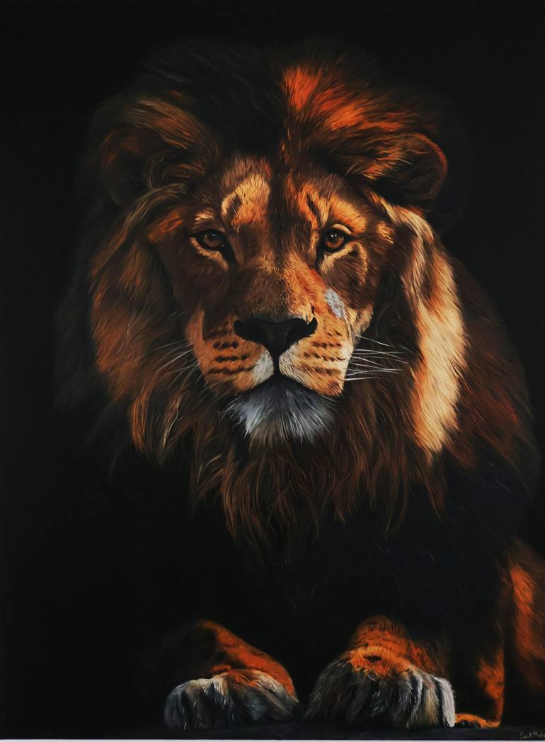 Original Art Nouveau Animal Paintings by Tristan Saint Michel