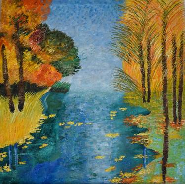 Print of Impressionism Seasons Paintings by Fatimah Arif
