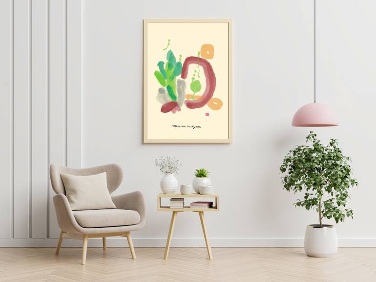 Original Figurative Abstract Drawing by Paris Kyoto