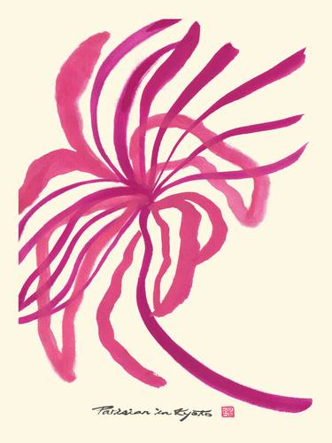 Print of Abstract Floral Drawings by Paris Kyoto