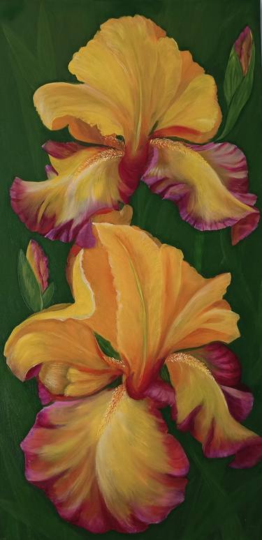 Original Contemporary Floral Paintings by Liliia Iaconis