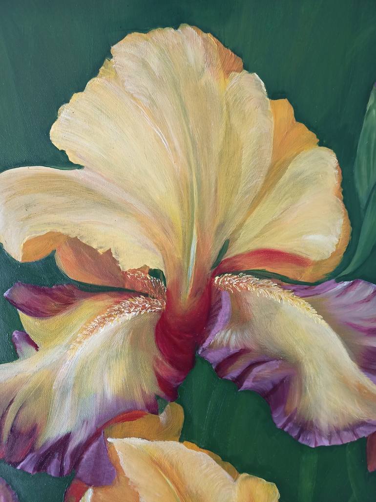 Original Floral Painting by Liliia Iaconis
