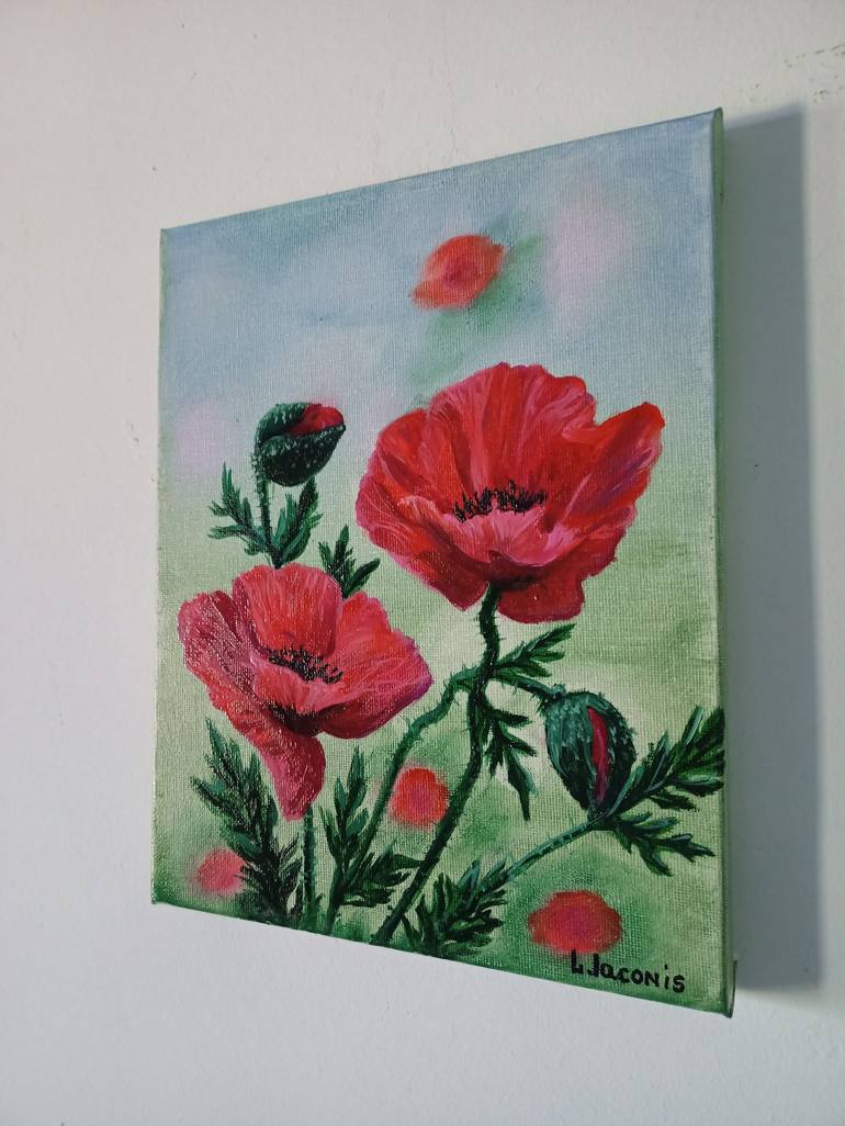 Original Contemporary Floral Painting by Liliia Iaconis