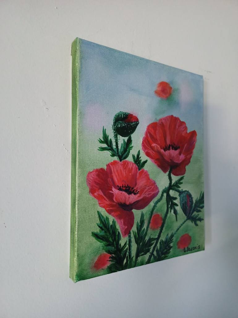 Original Contemporary Floral Painting by Liliia Iaconis