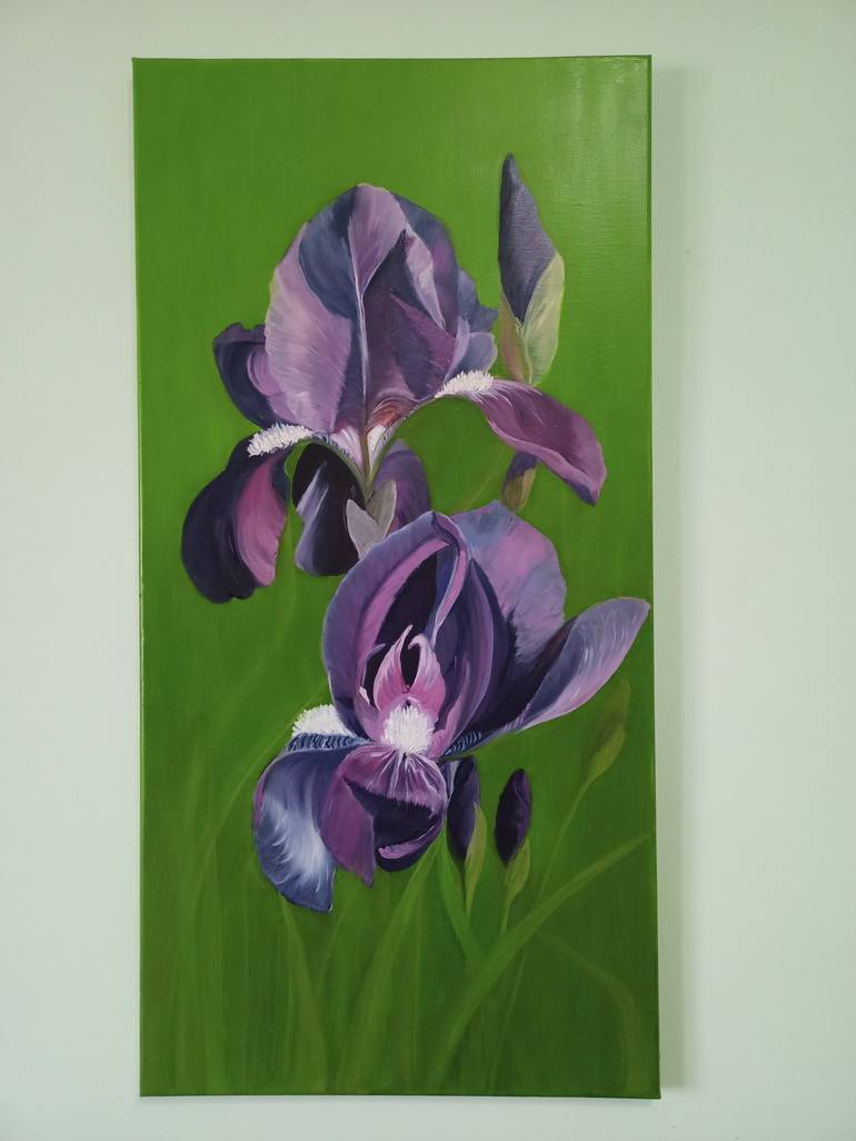 Original Floral Painting by Liliia Iaconis