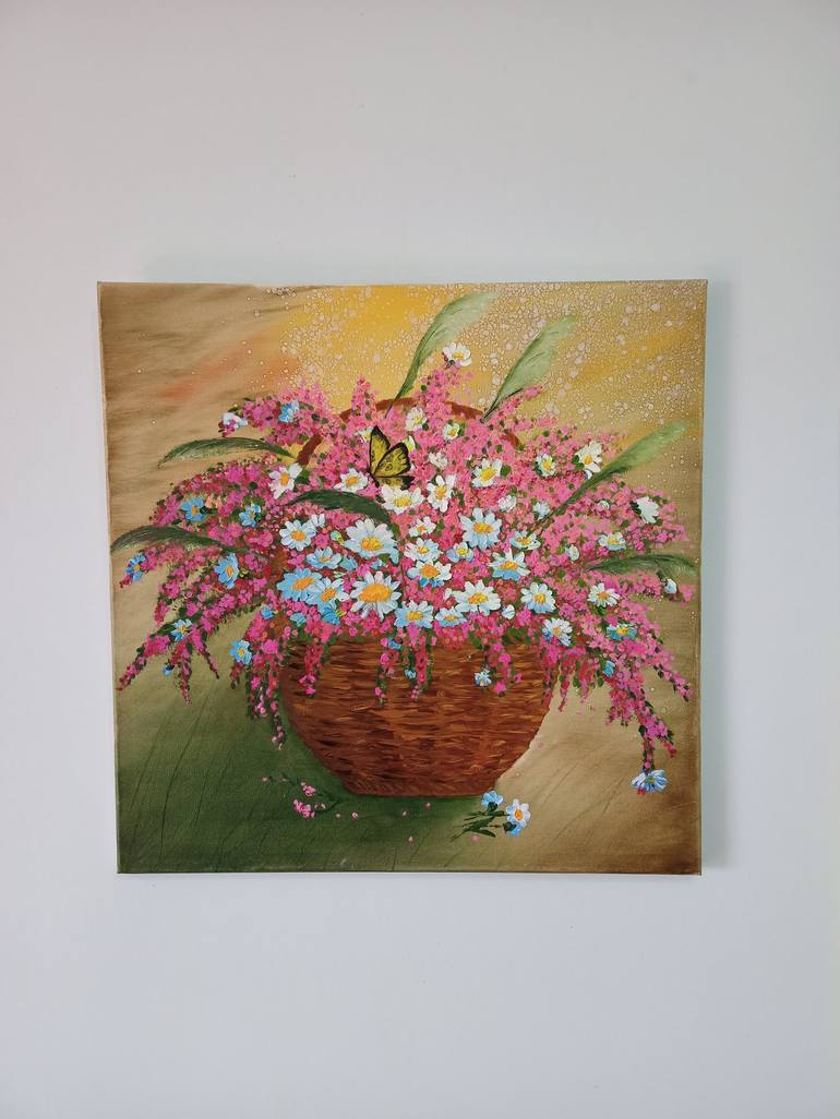 Original Fine Art Floral Painting by Liliia Iaconis