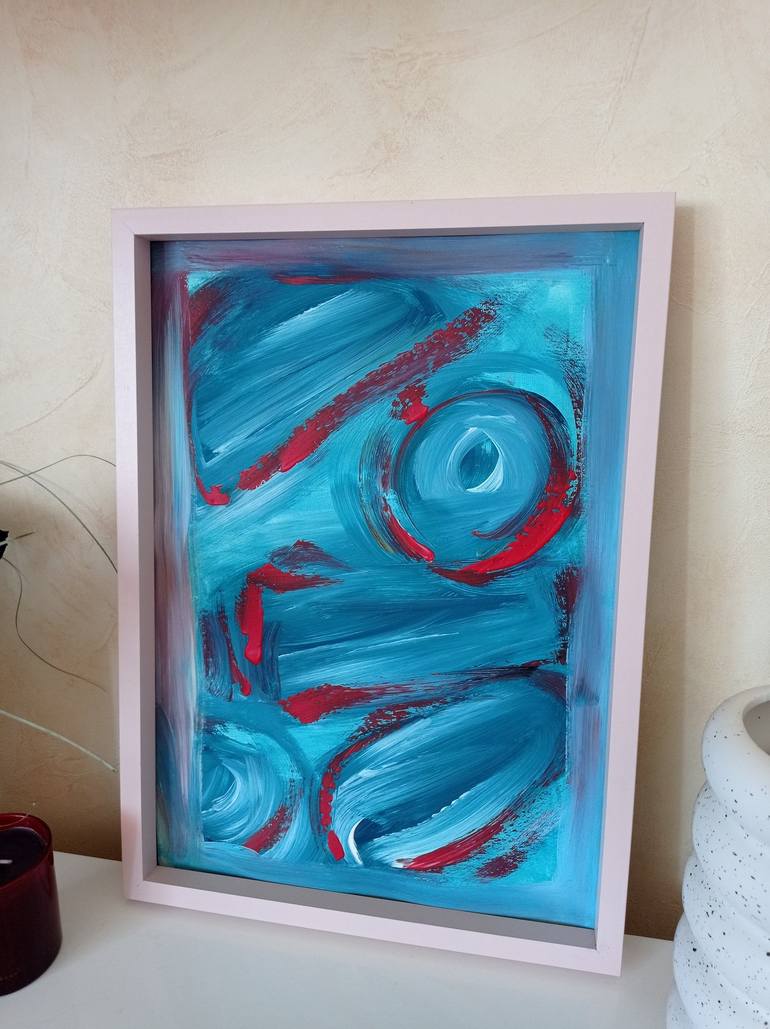 Original Abstract Expressionism Abstract Painting by Natalya Mougenot