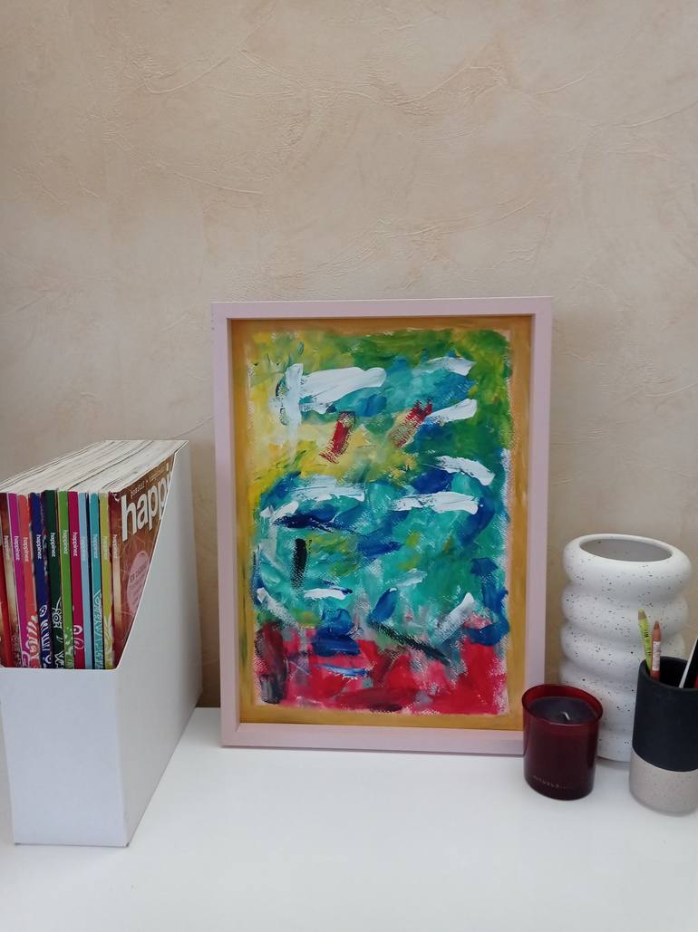 Original Abstract Expressionism Abstract Painting by Natalya Mougenot