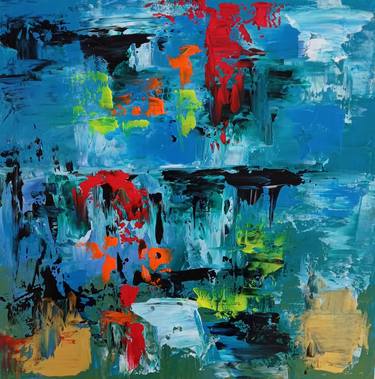 Original Abstract Expressionism Abstract Paintings by Natalya Mougenot