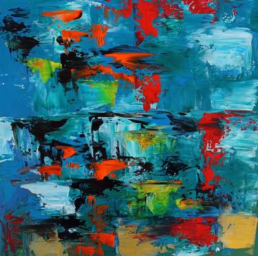 Original Abstract Expressionism Abstract Paintings by Natalya Mougenot