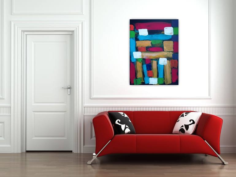 Original Abstract Expressionism Abstract Painting by Natalya Mougenot