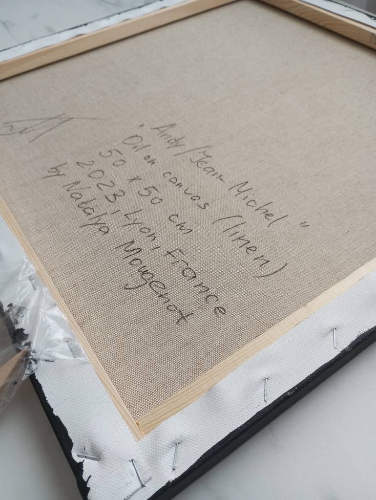 Original Abstract Expressionism Men Painting by Natalya Mougenot