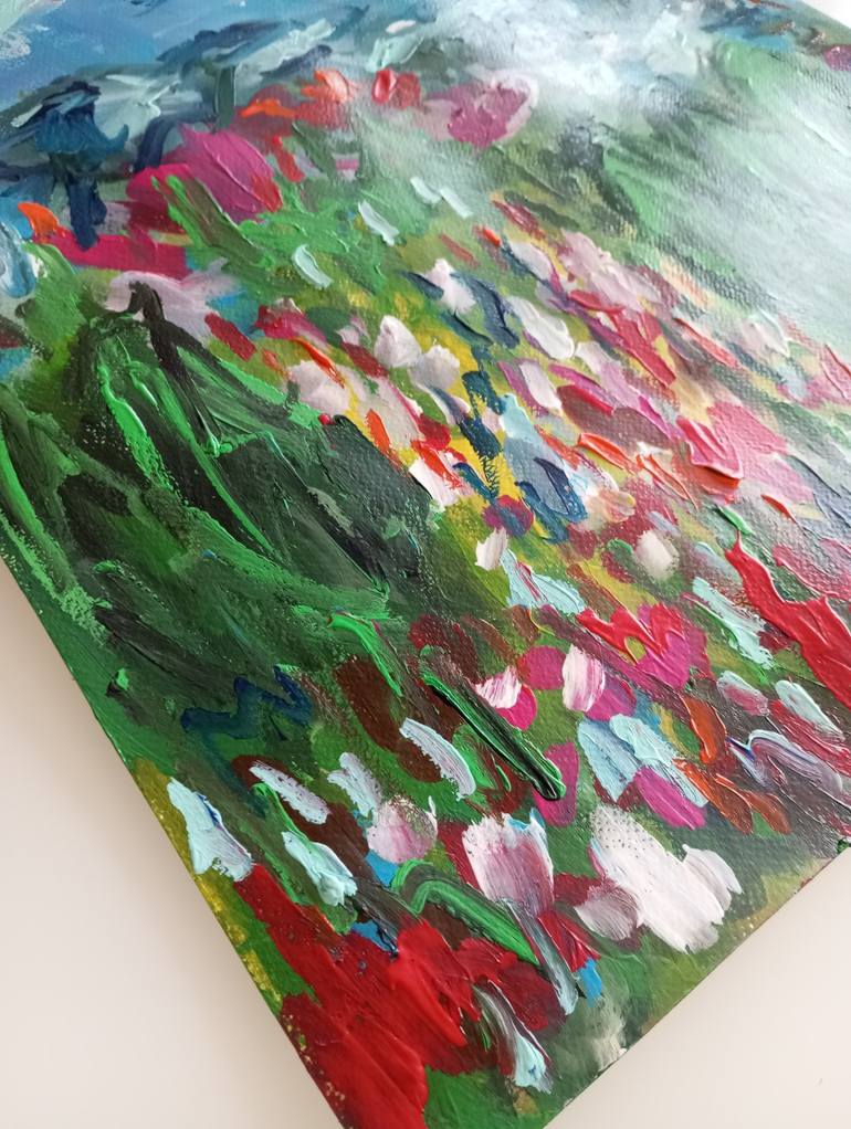 Original Abstract Expressionism Landscape Painting by Natalya Mougenot