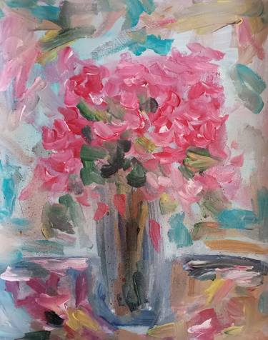 Original Floral Paintings by Natalya Mougenot