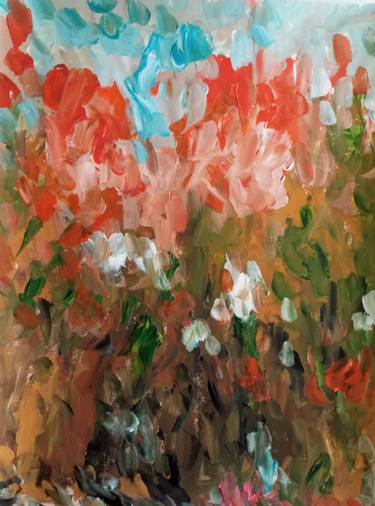 Original Abstract Expressionism Abstract Paintings by Natalya Mougenot