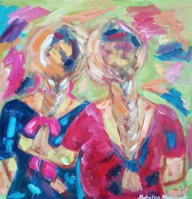 Original Expressionism Women Paintings by Natalya Mougenot