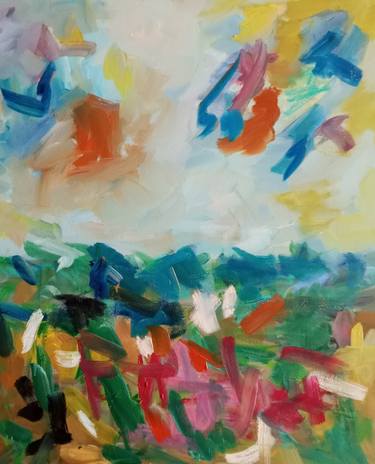 Print of Abstract Expressionism Landscape Paintings by Natalya Mougenot
