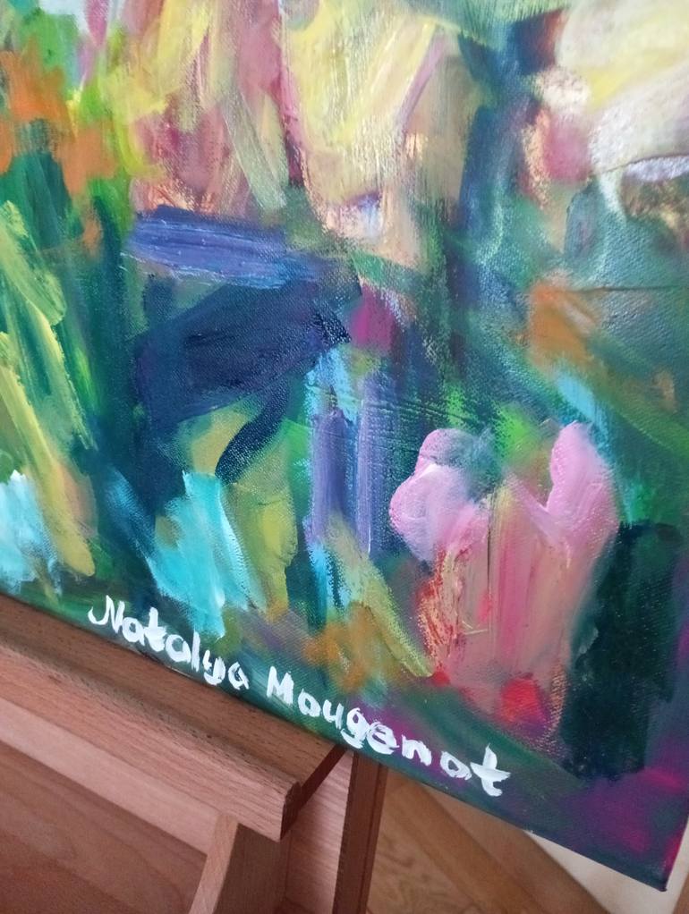 Original Abstract Expressionism Nature Painting by Natalya Mougenot