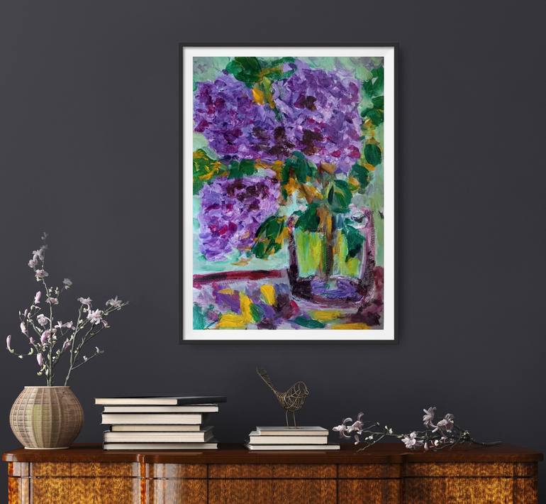 Original Contemporary Floral Painting by Natalya Mougenot