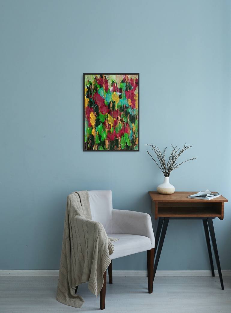 Original Floral Painting by Natalya Mougenot