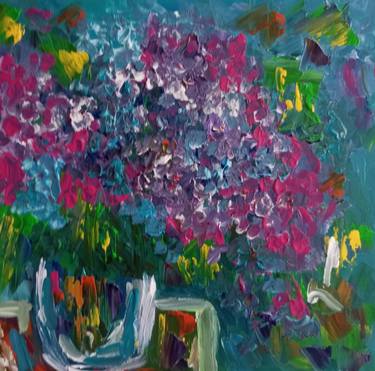 Original Expressionism Floral Paintings by Natalya Mougenot