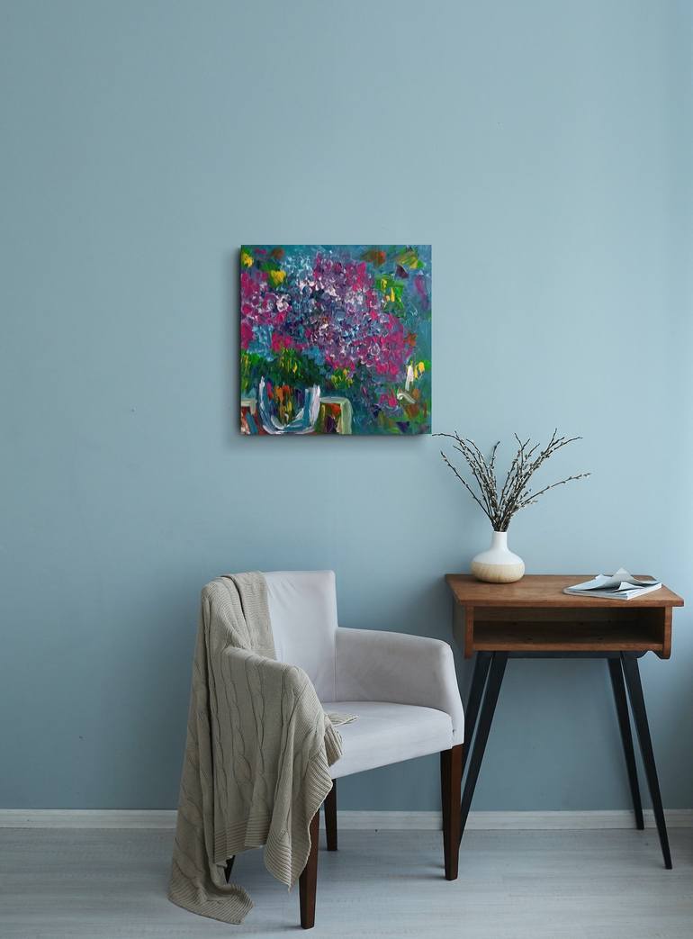 Original Contemporary Floral Painting by Natalya Mougenot