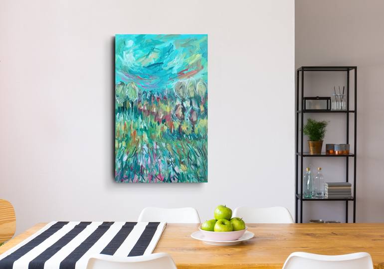 Original Abstract Expressionism Abstract Painting by Natalya Mougenot