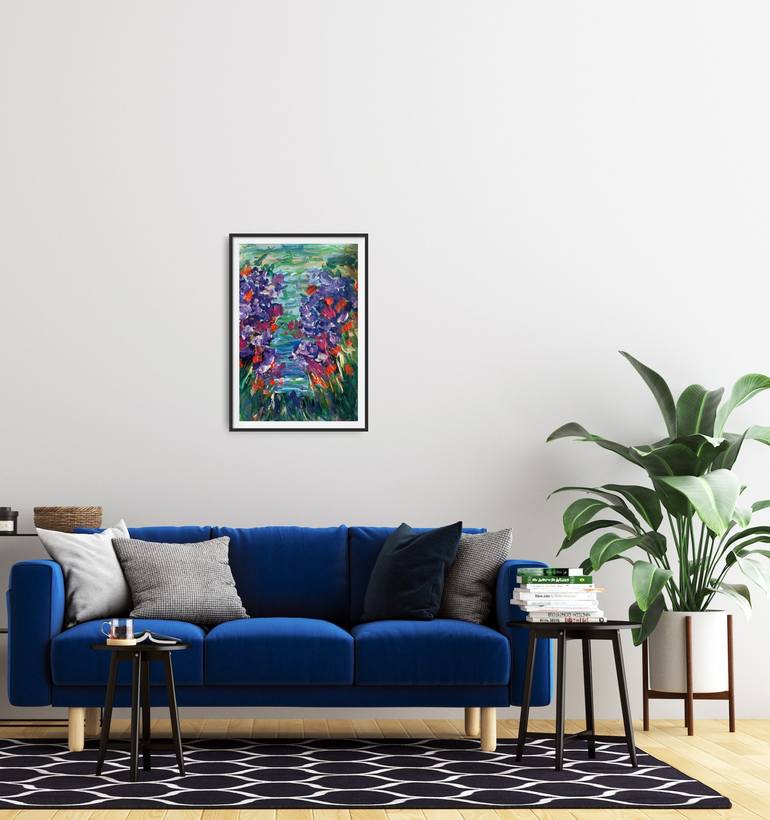 Original Floral Painting by Natalya Mougenot