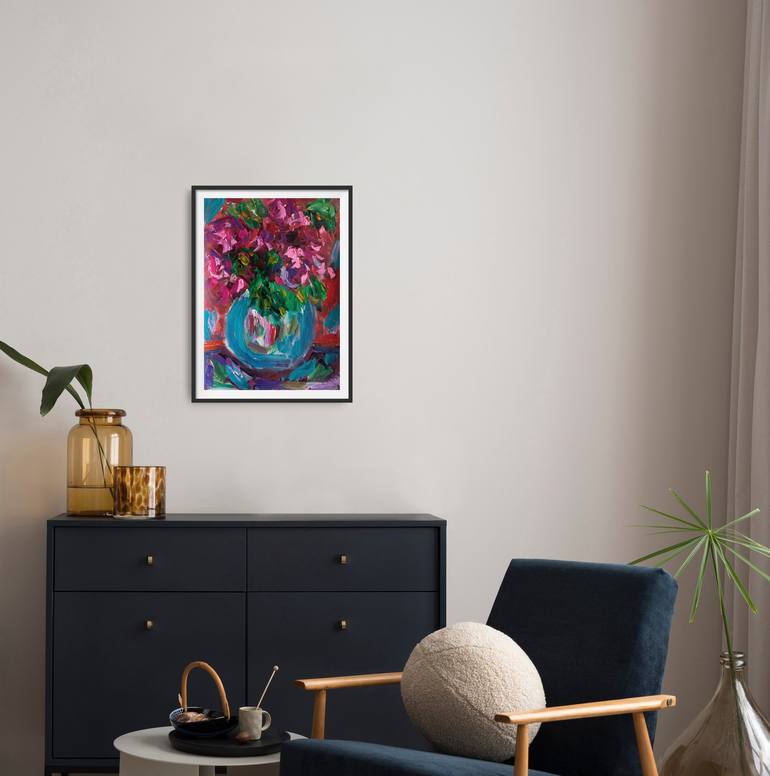 Original Floral Painting by Natalya Mougenot