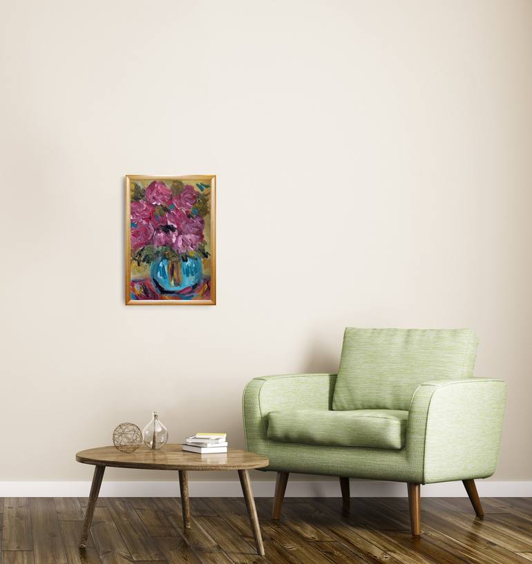 Original Floral Painting by Natalya Mougenot