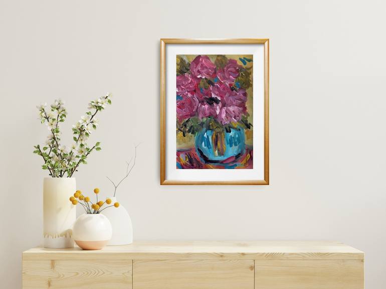 Original Floral Painting by Natalya Mougenot