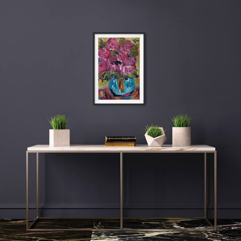 Original Floral Painting by Natalya Mougenot