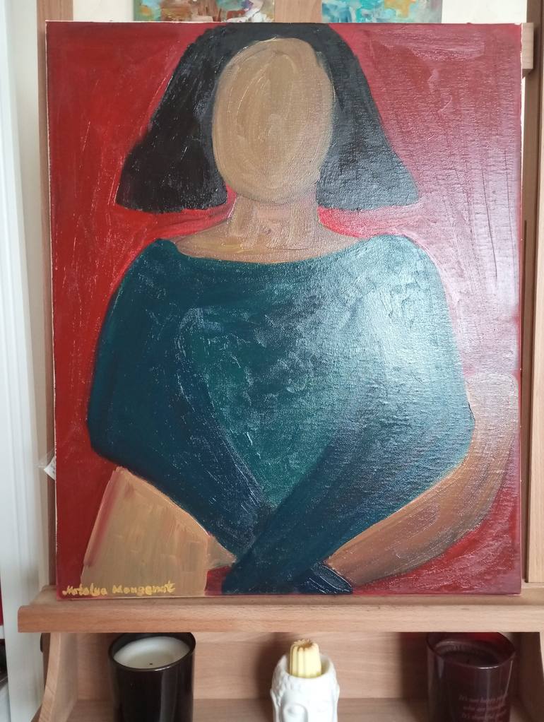 Original Expressionism Women Painting by Natalya Mougenot