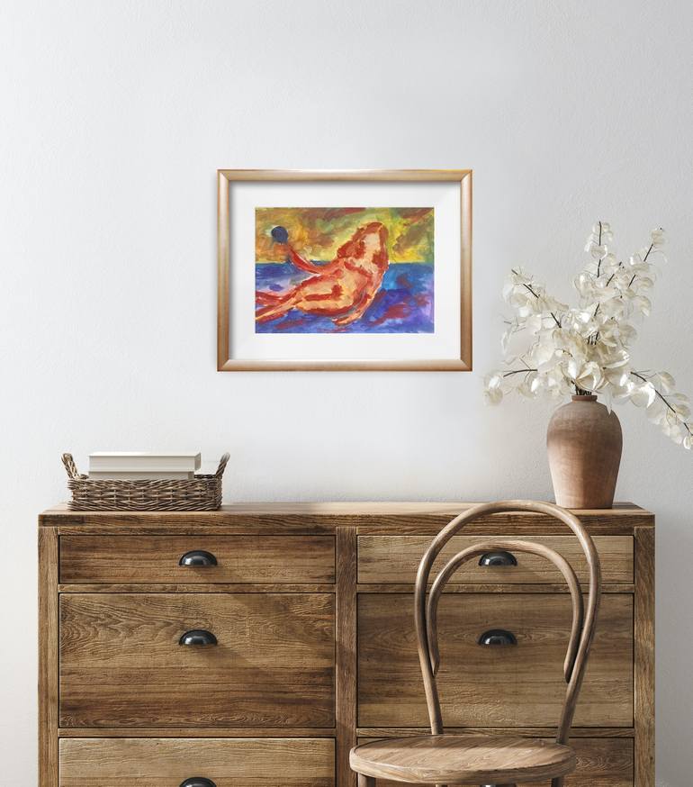 Original Expressionism Women Painting by Natalya Mougenot