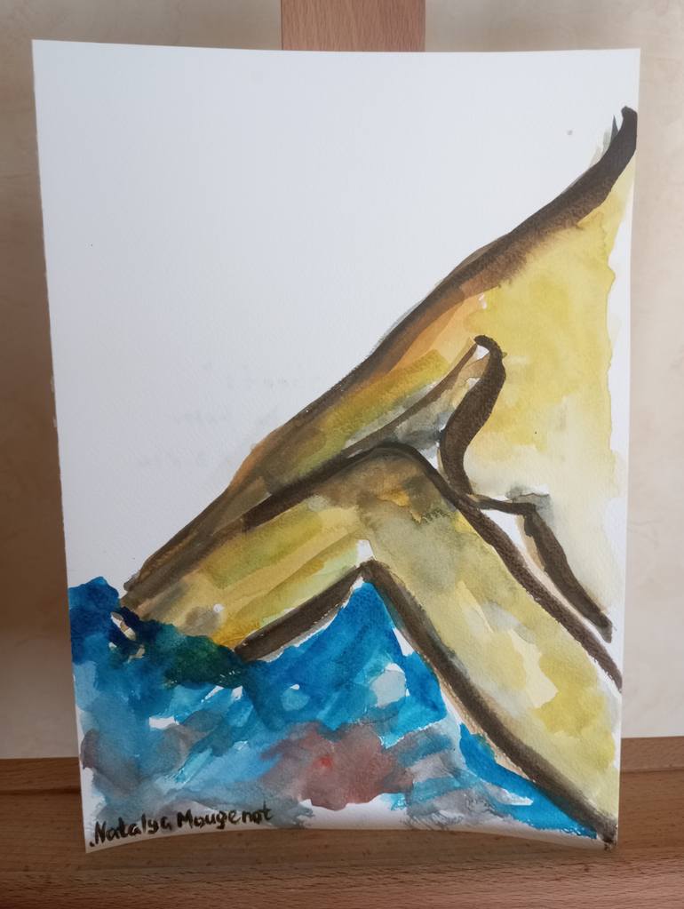 Original Expressionism Women Drawing by Natalya Mougenot