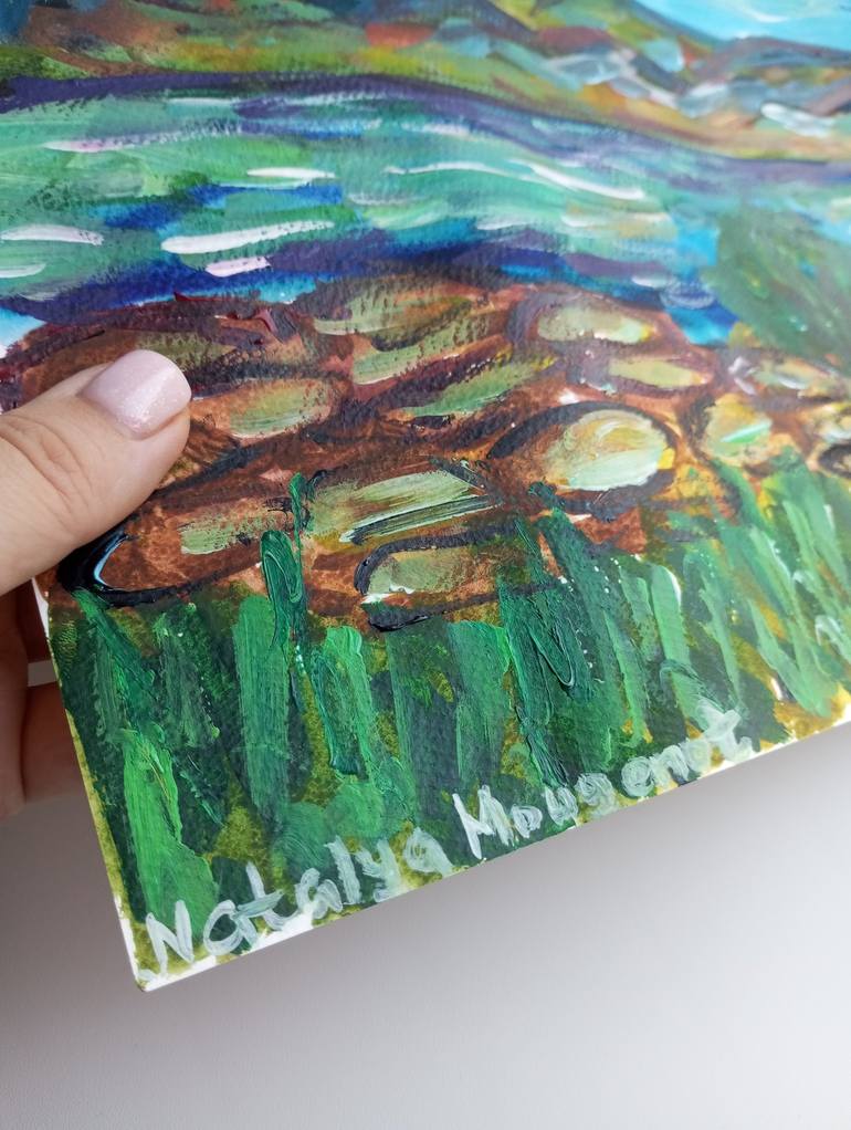 Original Abstract Expressionism Nature Painting by Natalya Mougenot
