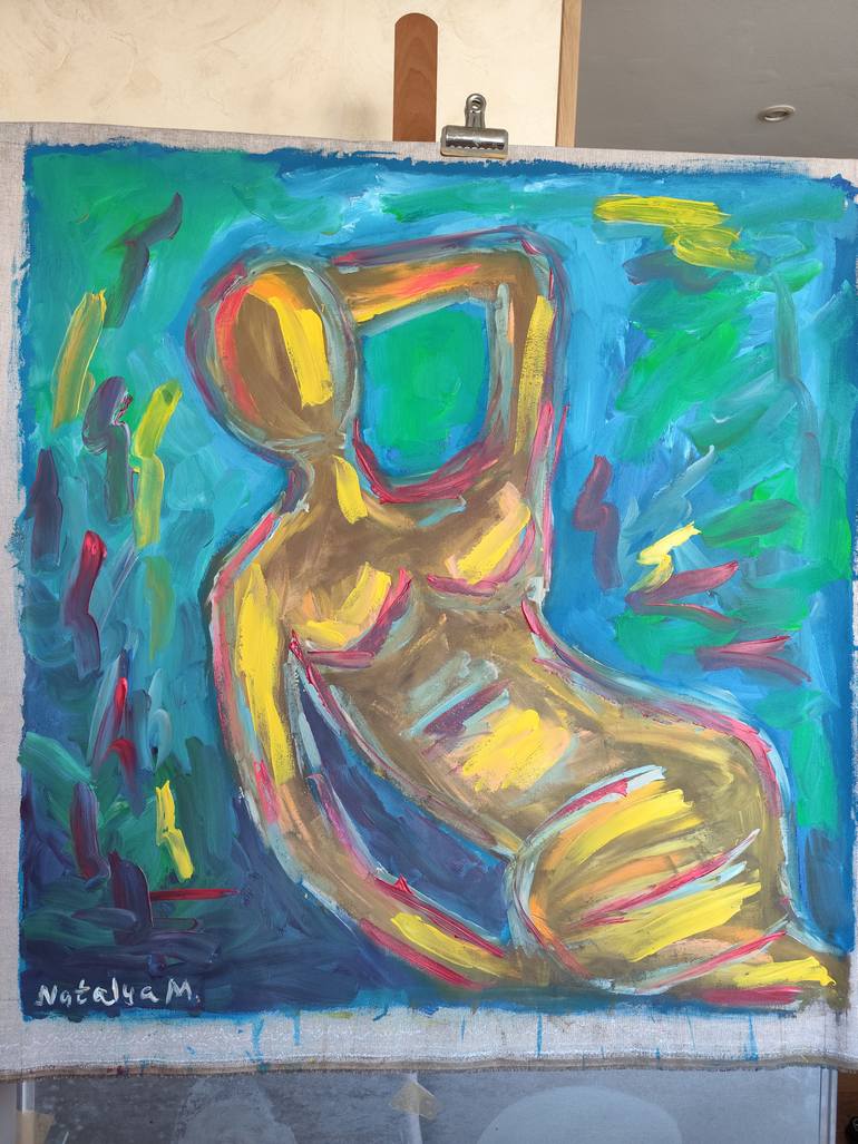 Original Contemporary Women Painting by Natalya Mougenot