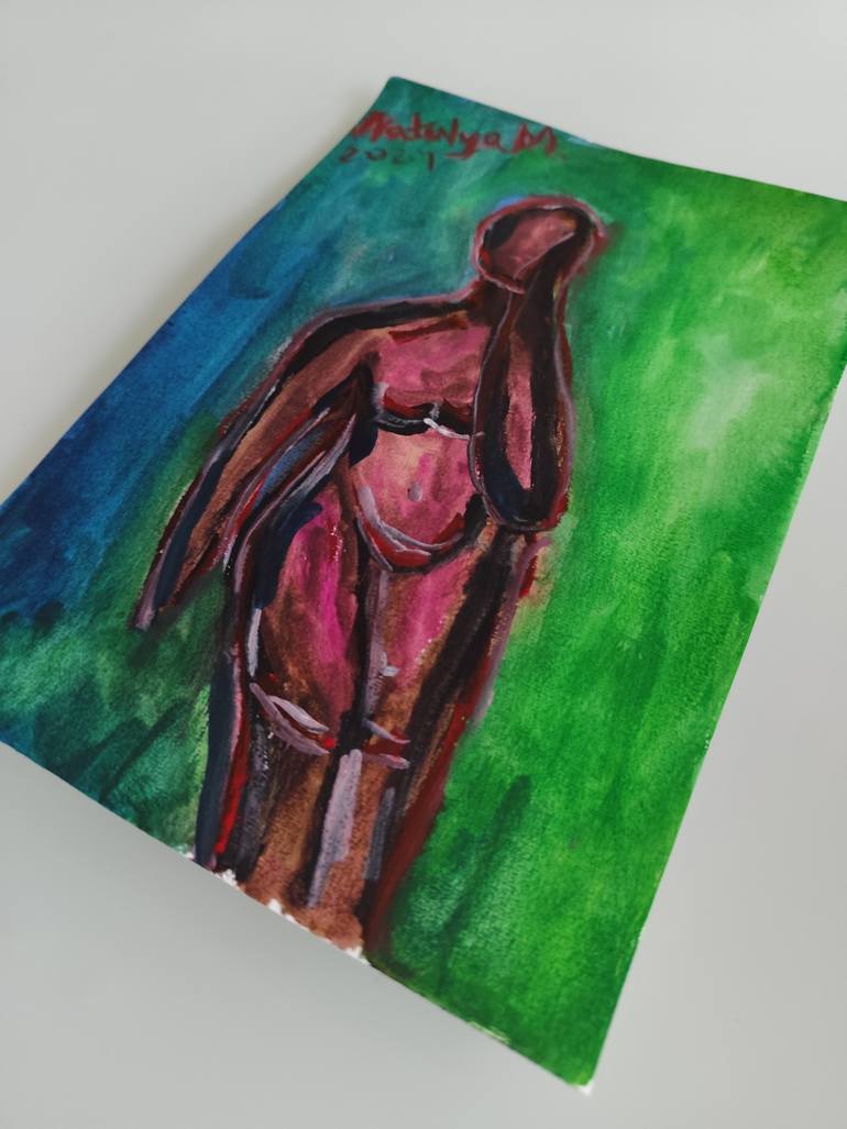 Original Contemporary Women Painting by Natalya Mougenot