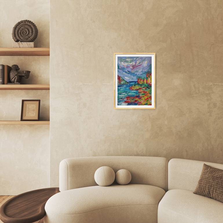 Original Abstract Expressionism Nature Painting by Natalya Mougenot