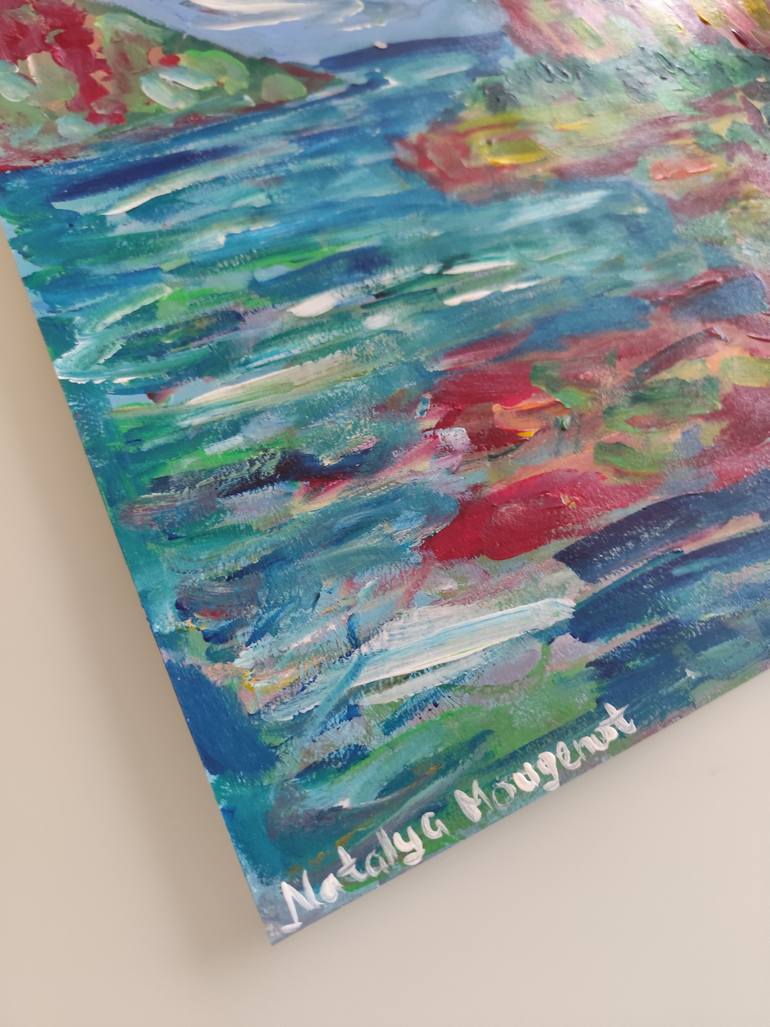 Original Abstract Expressionism Nature Painting by Natalya Mougenot